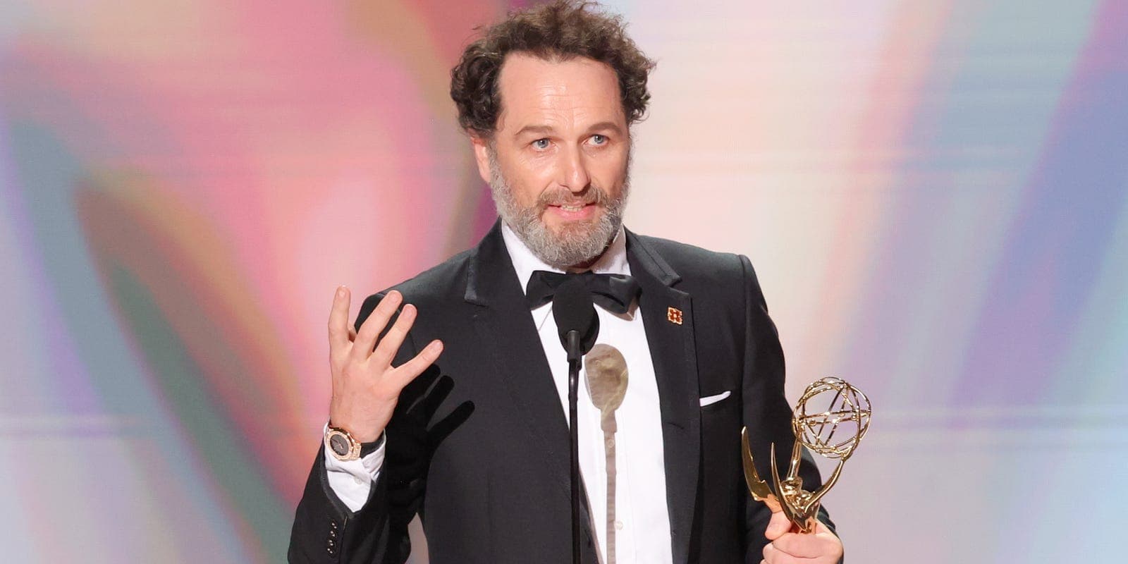 Matthew Rhys and Keri Russell at the 2026 Emmys