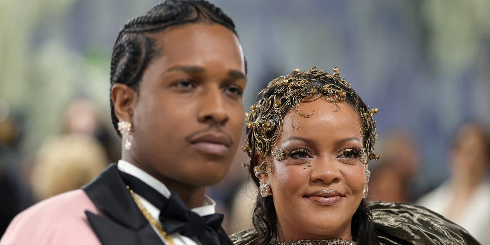 Rihanna and A$AP Rocky onstage together